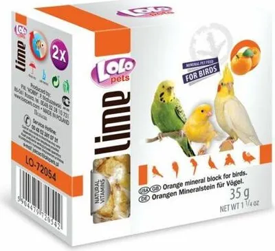 Obrázek produktu pro LOLO LOLOpets LIME pomerančový minerální kámen pro ptáky 35 g