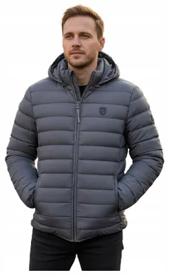 Zdjęcie produktu dla Geographical Norway kurtka pikowana kolor szary dla mężczyzn WZ5179H/GN-GRIS FONCÉ