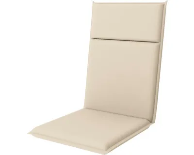 Produktbild von Stuhlauflage Gartenauflage Auflage 119 x 48 x 3,5 cm creme geeignet für den Außenbereich