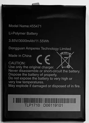Produktbild von Akku Batterie Wiko 455471 für Wiko Wim Lite 3000mAh