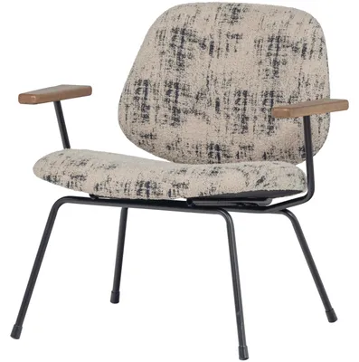 Produktbild von Aure Sessel Chenille Beige/Schwarz