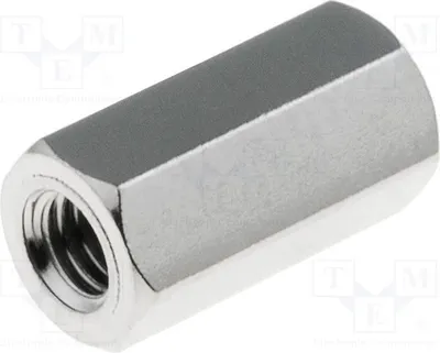 Produktbild von 10x Distanzmuffe mit Gewinde 10mm Innengew: M3 sechskant Messing 113X10 Distanzele