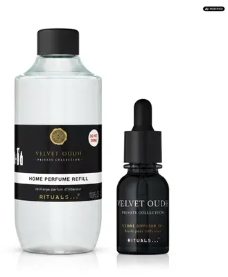 Produktbild von Rituals Velvet Oudh Home Fragrance Duo Refill Set