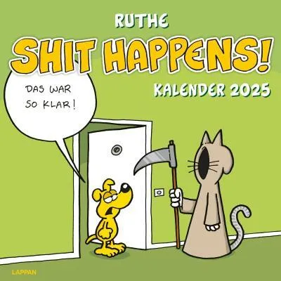 Image de Les imprévus arrivent Calendrier mural 2025 : calendrier mensuel avec de nombreux nouveaux dessins animés, au grand format