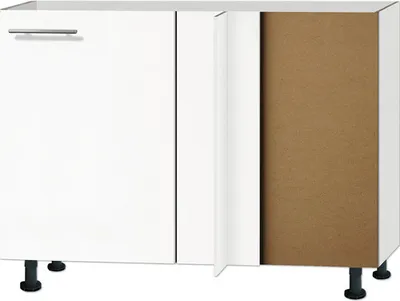Obrázok produktu pre Rohová kuchynská skrinka spodná Optifit Bengt932 100 x 58,4 x 87 cm biela matná