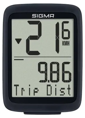 Image de Compteur de vélo filaire - 8 fonctions - Étanche - Noir - Mesure de vitesse