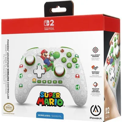 Produktbild von PowerA NSGP0569, Gamepad, Nintendo Switch 2, D-Pad, Home button, Analog / Digital, Kabellos, Mehrfarbig