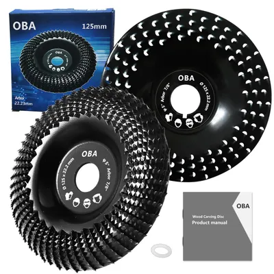 Obrázok produktu pre Brúsne kotúče pre uhlové brúsky, 125 mm, 2 kusy, frézovací kotúč na drevo
