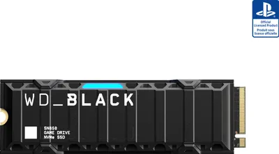 Produktbild von WD_BLACK™ SN850 NVMe™ SSD für PS5™-Konsolen 1 TB, SSD-Speicher für Gaming, 7.000 MB/s