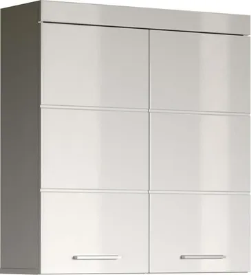 Zdjęcie produktu dla Szafka Górna Łazienkowa Amanda, 2 Drzwiowa, Biała, 73 x 23 x 77 cm