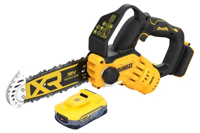Obrázek produktu pro Akumulátorová prořezávací pila DeWalt DCMPS 520 N 18 V 20 cm bez kartáčů + 1x baterie Powerstack 5,0 Ah - bez nabíječky