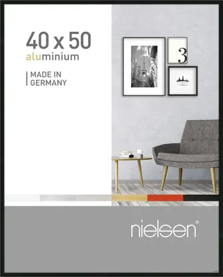 Produktbild von nielsen Aluminium Bilderrahmen Pixel, 40x50 cm, Schwarz