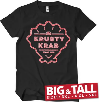 Produktbild von The Krusty Krab Since 1999 Big & Tall T-Shirt - 3XL  - Black
