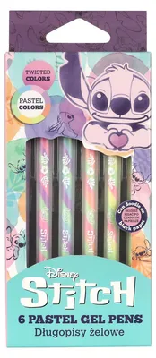 Obrázek produktu pro Długopisy Żelowe Coolpack Disney Fashion Stitch Pastel 6 szt.