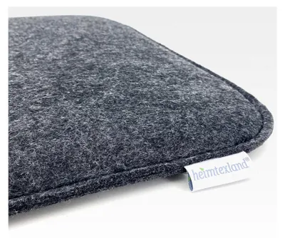 Produktbild von 4er Set Sitzkissen Filz Stuhlkissen Bodenkissen Polster Stuhlauflage Indoor Outdoor Kissen eckig anthrazit meliert 35x35 cm