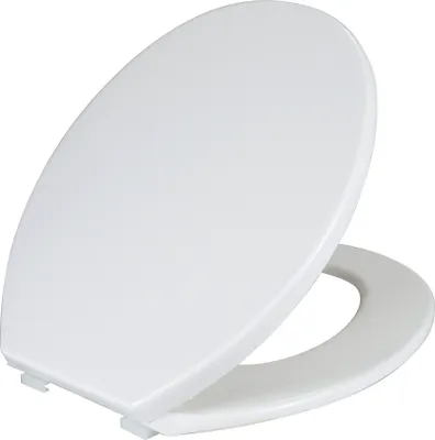 Produktbild von WENKO WC Toiletten SITZ Klo Deckel Brillen AURORA weiß Gäste WC Bad Thermoplast