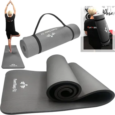Obrázek produktu pro Silná fitness podložka SG-105 NBR 180 x 61 cm na cvičení a jógu, tloušťka 1,5 cm