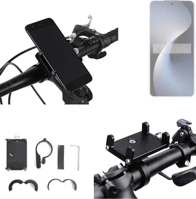 Produktbild von K-S-Trade Handyhalterung für das Fahrrad kompatibel mit Meizu 21 Note Halter Lenkstange Fahrradhalterung Motorrad Bike Mount Befestigung Smartphone