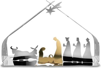 Produktbild von Alessi - Bark Crib Krippe, Edelstahl