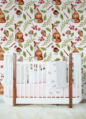 Produktbild von Coloray Fototapete 104x70 cm Vlies-Fototapete - Foxplants Pilze Tiere Blätter