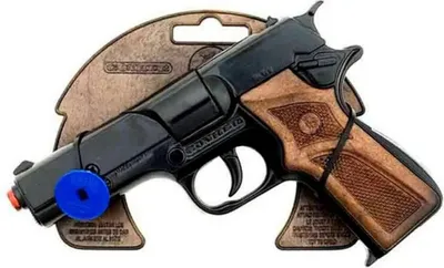 Zdjęcie produktu dla Pistolet policyjny czarny metal 8 strzałów