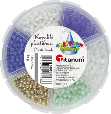 Immagine prodotto di Set di perline 6 colori 80 g Titanum v2