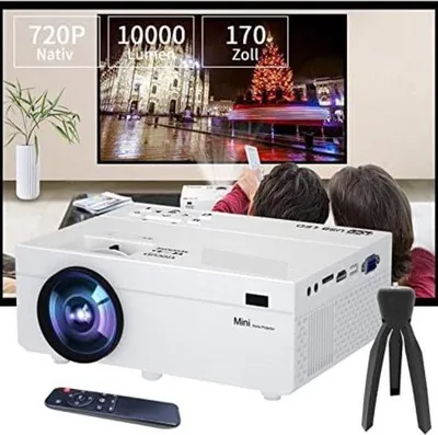 Zdjęcie produktu dla Kompaktowy mini projektor w kolorze białym