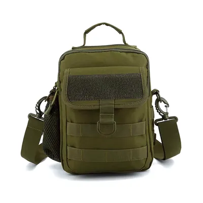 Produktbild von Taktische Multifunktionstasche in Oliv (Grün) - EDC Tasche nutzbar als Brusttasche, Schultertasche, Handtasche oder Umhängetasche