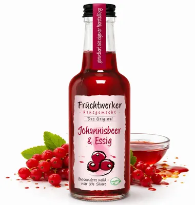 Produktbild von Fruchtwerker Johannisbeer & Essig 250ml