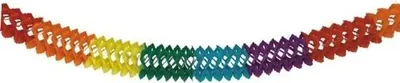 Produktbild von Girlande, Papier Ø 16 cm · 6 m "Rainbow"