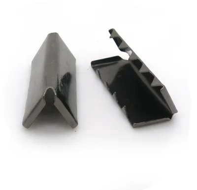 Produktbild von 10 Endstücke für Gürtel Gurte Bänder, 9x20 - 12x40mm Gürtelenden Endkappen
