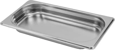 Zdjęcie produktu dla Pojemnik GN na posiłki, gastronomiczny 1/3 Mega-M ze stali nierdzewnej, 325x176x40 mm