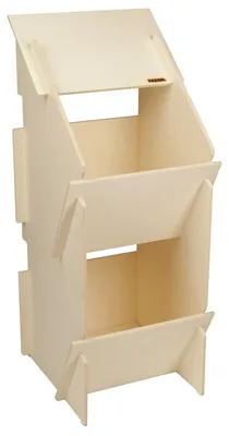 Legenest aus Holz für 10 Hühner, Stecksystem, 83x30x35 cm