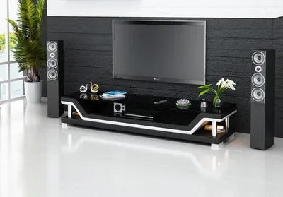 Obrázek produktu pro Designová RTV TV komoda příborník nízká deska skříňka obývací pokoj police