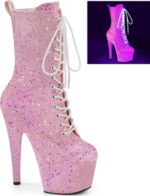 Produktbild von ADORE-1040IG Damen Booties von Pleaser, Rosa  , EU 35, US 5