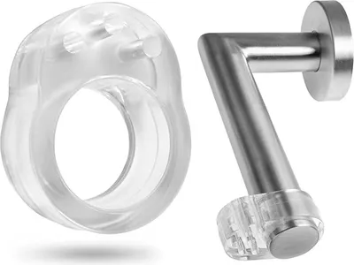Produktbild von Türklinkenpuffer Türstopper Türgriffpuffer Ring Anschlagdämpfer transparent, 12er Set