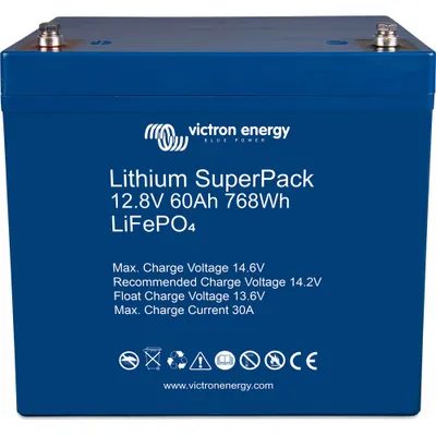 Produktbild von Victron Energy Lifepo4 Batterie Superpack Lifepo4 60Ah 12V