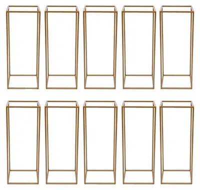 Obrázek produktu pro Váza na květiny, elegantní design, sada 10 kusů, zlatá
