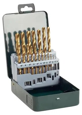 Produktbild von Metallbohrer-Set HSS-TiN, 19-teilig, 1 - 10 mm, Metallkassette