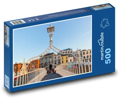 Obrázok produktu pre Puzzle 500 Dublin - Most Ha'penny, Írsko - martinpuzzle