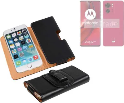 Produktbild von K-S-Trade Schützhülle Handyhülle kompatibel mit Motorola Edge 40 Holster Gürtel Tasche Schutzhülle Handy-Tasche Smartphone Case Seitentasche