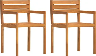 Obrázok produktu pre vidaXL Záhradné stoličky 2 ks 50x53x80 cm z masívneho dreva akácie