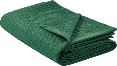 Zdjęcie produktu dla BELIANI Narzuta na łóżko zielona poliester 200 x 220 cm tłoczony wzór dekoracyjna ozdobna sypialnia
