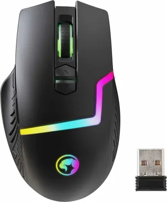 Produktbild von Kabellose Maus, Marvo M729W, schwarz, optisch, 4800DPI