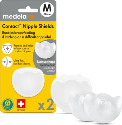 Image de Medela Coquilles pour mamelons douloureux, 2 pièces, taille M