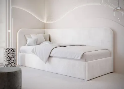 Produktbild von Moebelpaket Bett 100x200 cm, Polsterbett mit Stauraum und Gasdruckfedern, Modern Einzelbett, Kollektion Mario, Linke Ausführung,