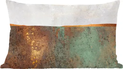 Produktbild von MuchoWow® Zierkissen Sofakissen Wohnzimmer Dekokissen 60x40 cm Abstrakt - Luxus - Gold - Kopfkissen - Polster mit Foto