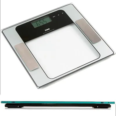 Produktbild von Körperanalyse Personenwaage bis 150 Kg Domo DO9099W SLIM Glaswaage