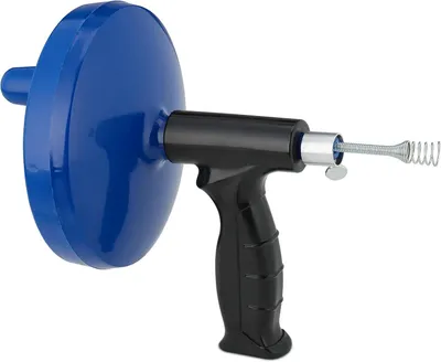 Productafbeelding van Ontstoppingsveer - 6 m - Wasbak - Toilet - Douche - Badkuip - Gootsteenontstopper - Rioolveer - Wc - Blauw - Zwart