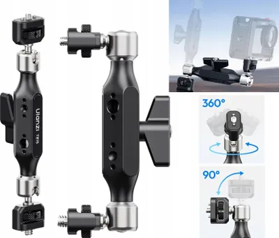 Image de Bras magique 360° avec filetages 1/4" et 3/8" pour caméra ULANZI TB15 / SKU : T058GBB1